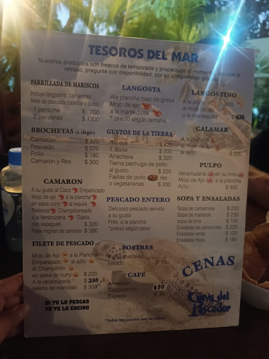 La Cueva del Pescador Menu - Image 1