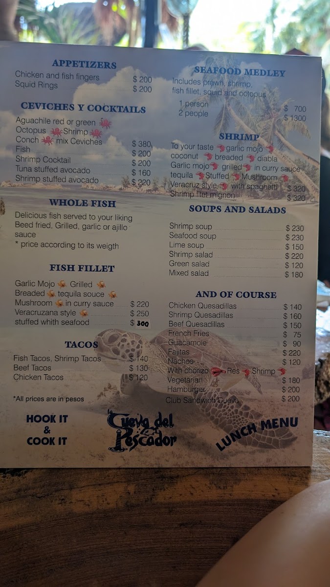 La Cueva del Pescador Menu - Image 2