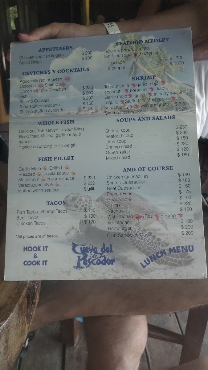 La Cueva del Pescador Menu - Image 5